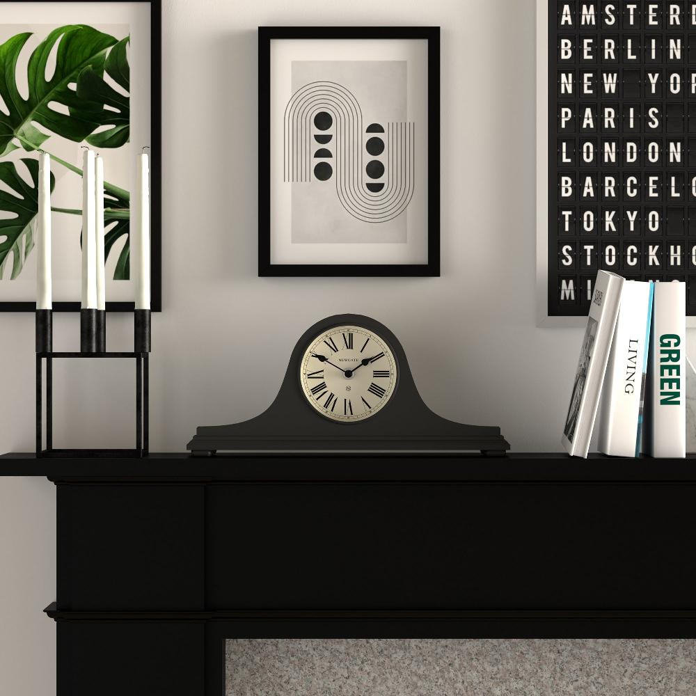 Newgate Watches Newgate Time Machine Mantel Clock In Dark Grey