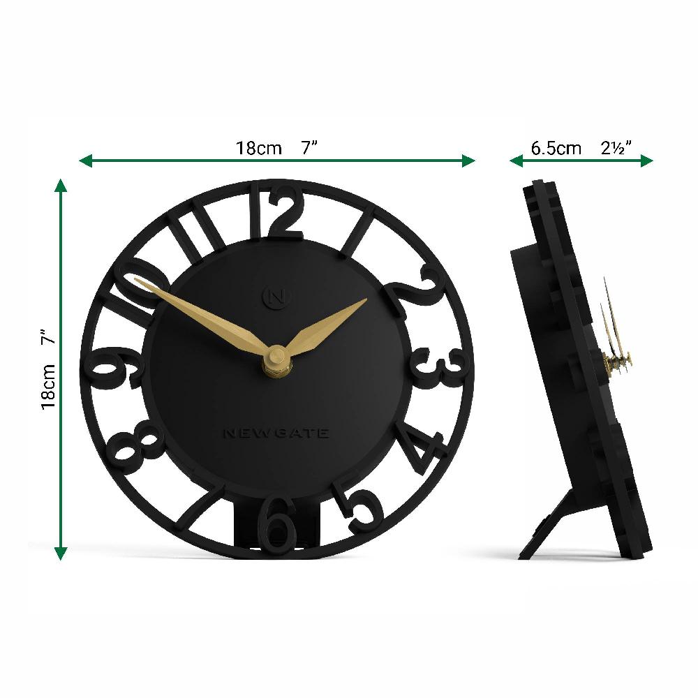 Newgate Watches Newgate Timewarp Mantel Clock In Black