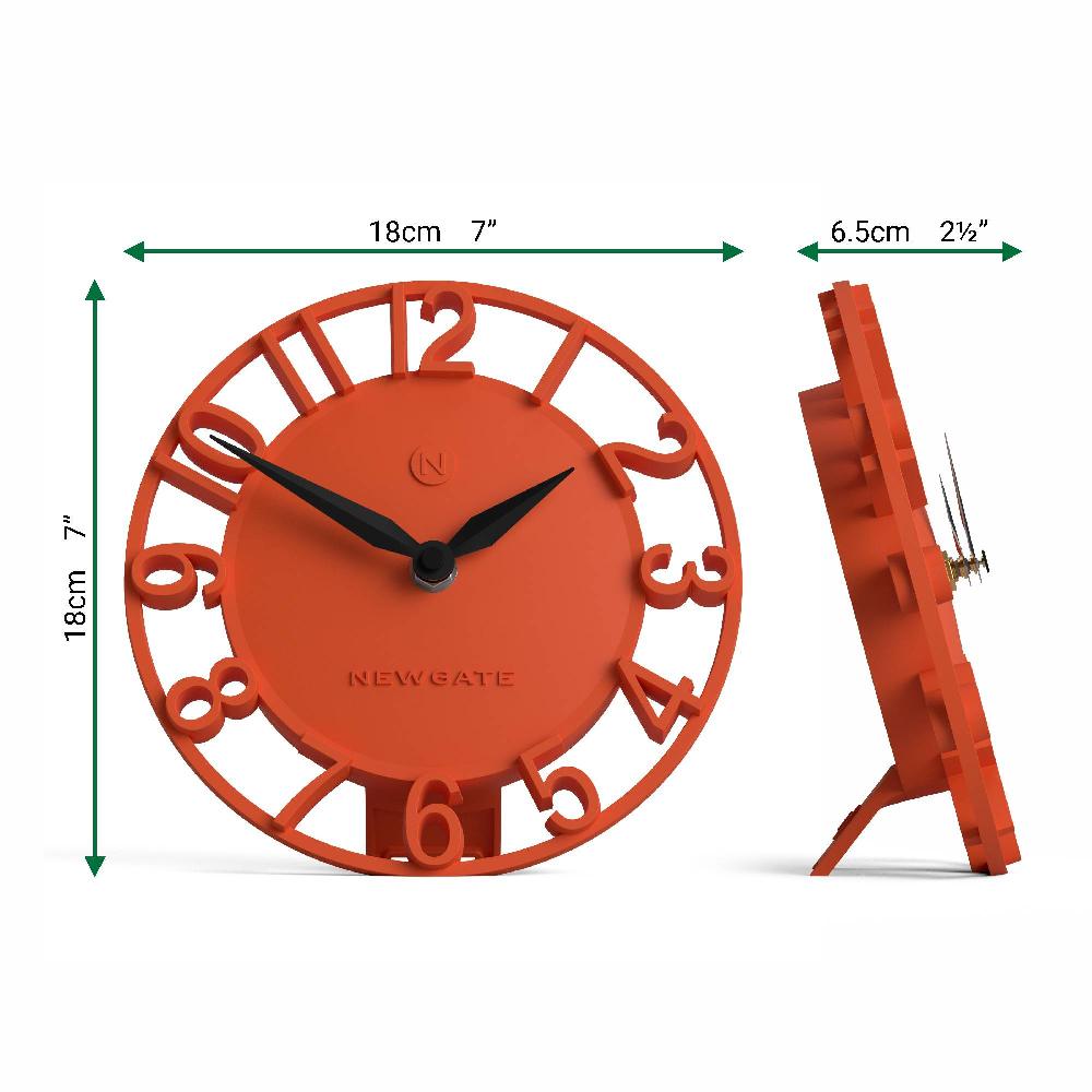 Newgate Watches Newgate Timewarp Mantel Clock In Orange