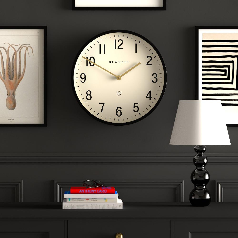 Newgate Watches Newgate Universal Arabic Wall Clock In Black