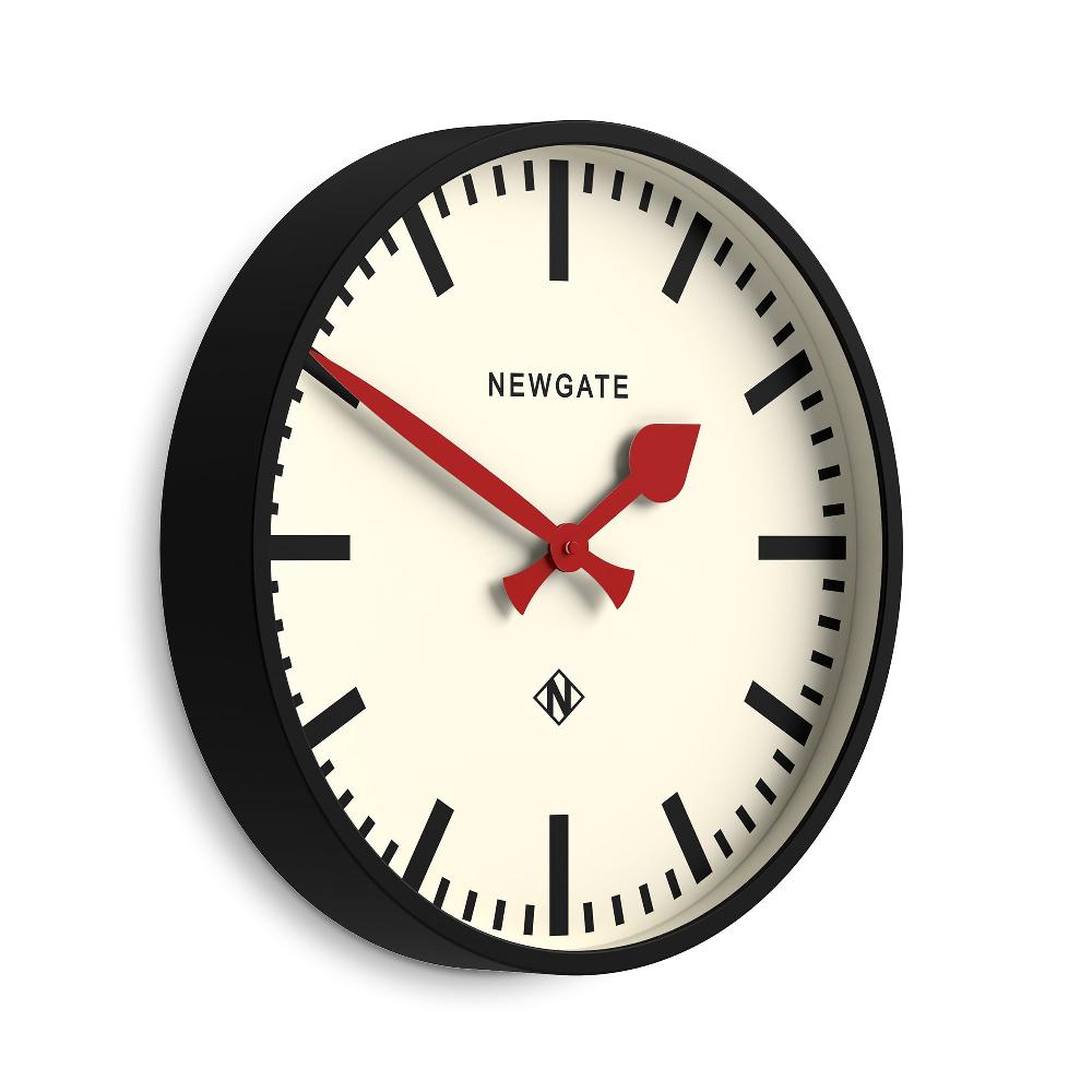 Newgate Watches Newgate Universal Railway Wall Clock In Black