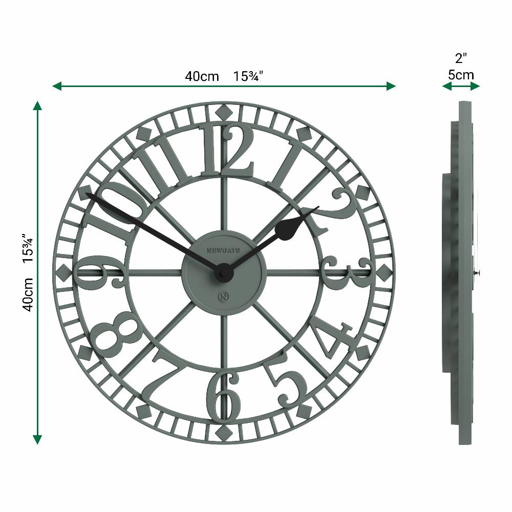 Newgate Watches Newgate Warehouse Wall Clock In Asparagus Green