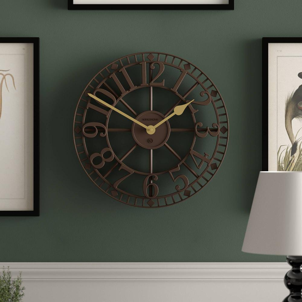 Newgate Watches Newgate Warehouse Wall Clock In Brown