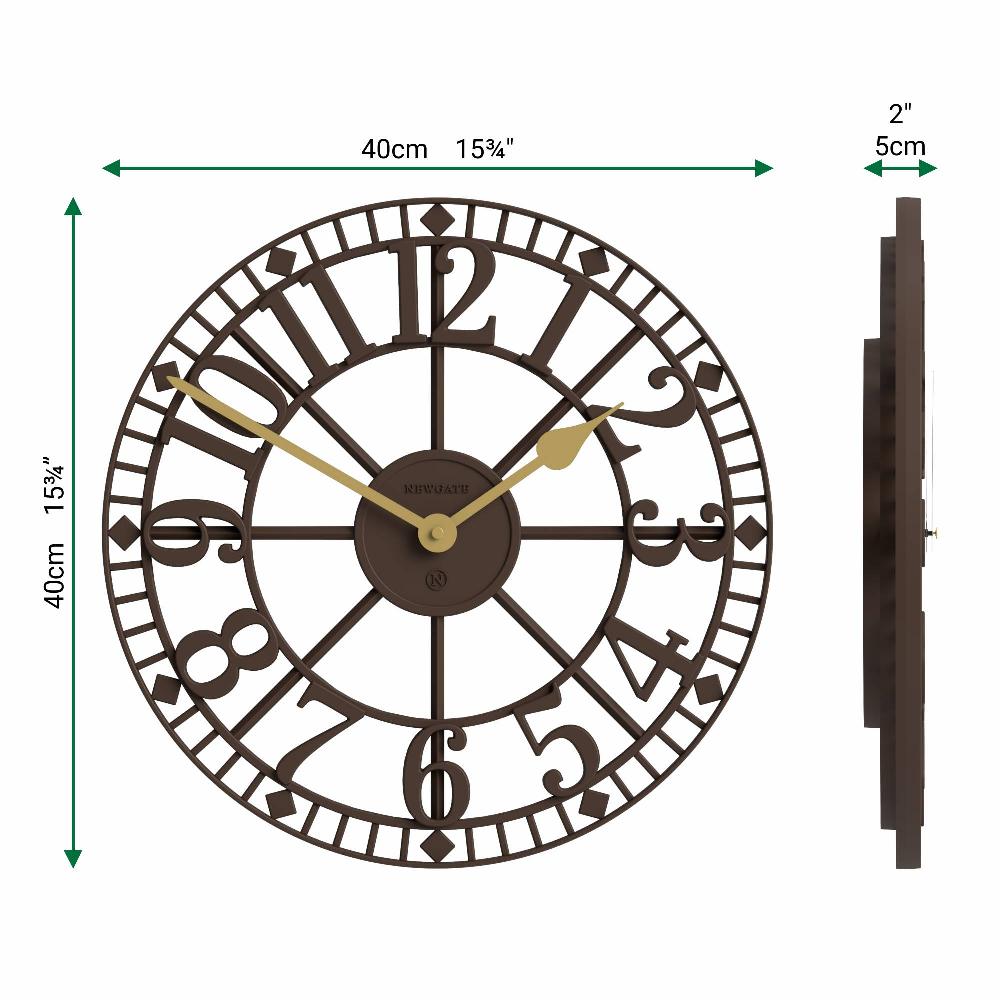 Newgate Watches Newgate Warehouse Wall Clock In Brown