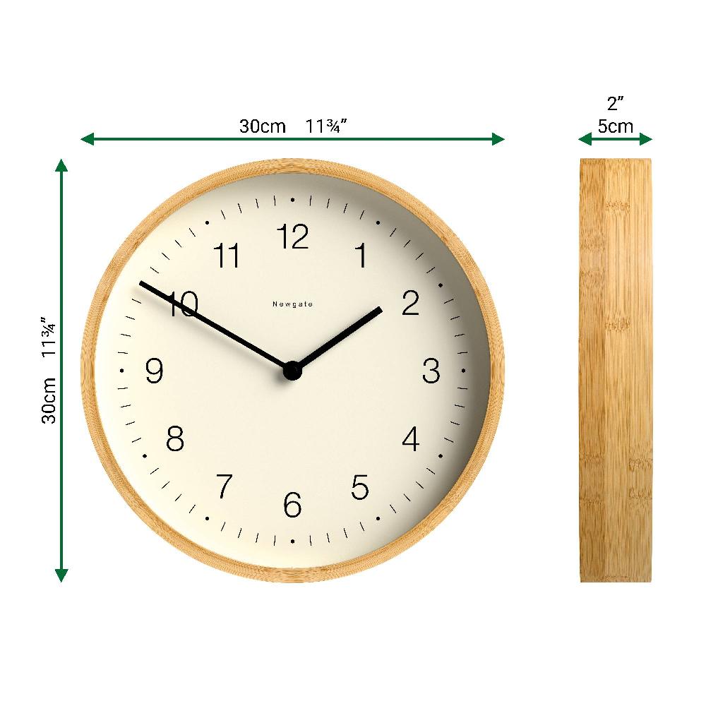 Newgate Watches Newgate Bali Wall Clock In Bamboo