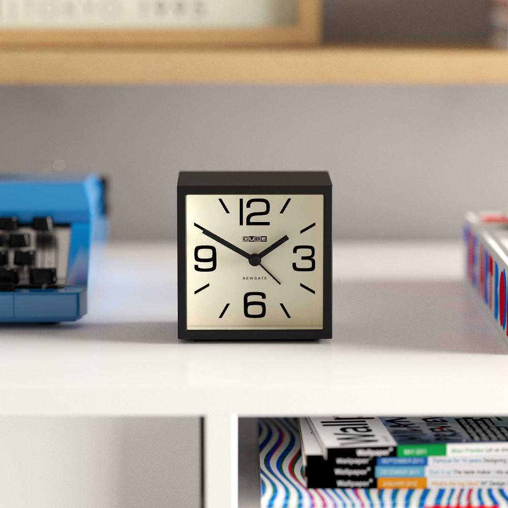 Newgate Watches Newgate Cube Alarm Clock In Black