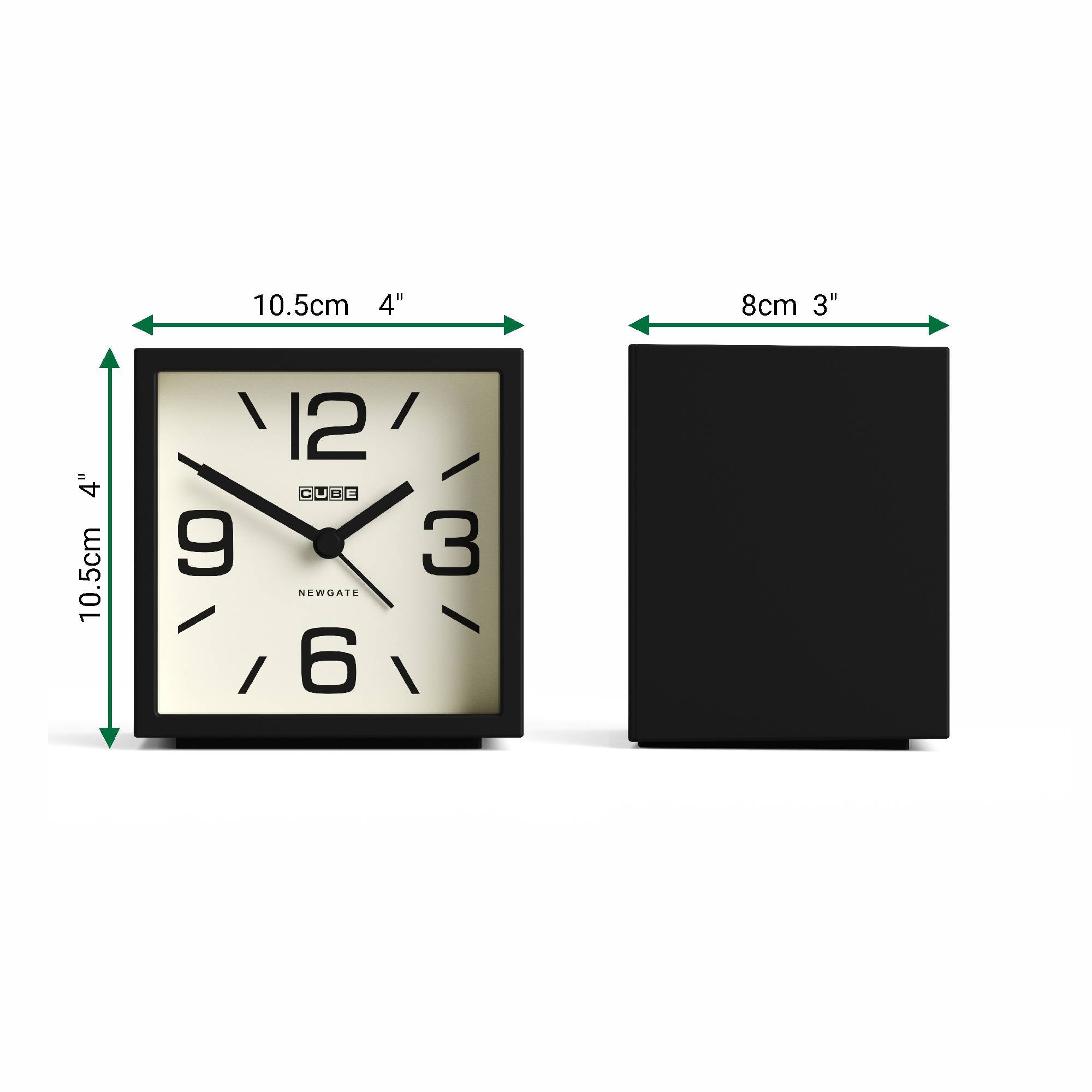 Newgate Watches Newgate Cube Alarm Clock In Black
