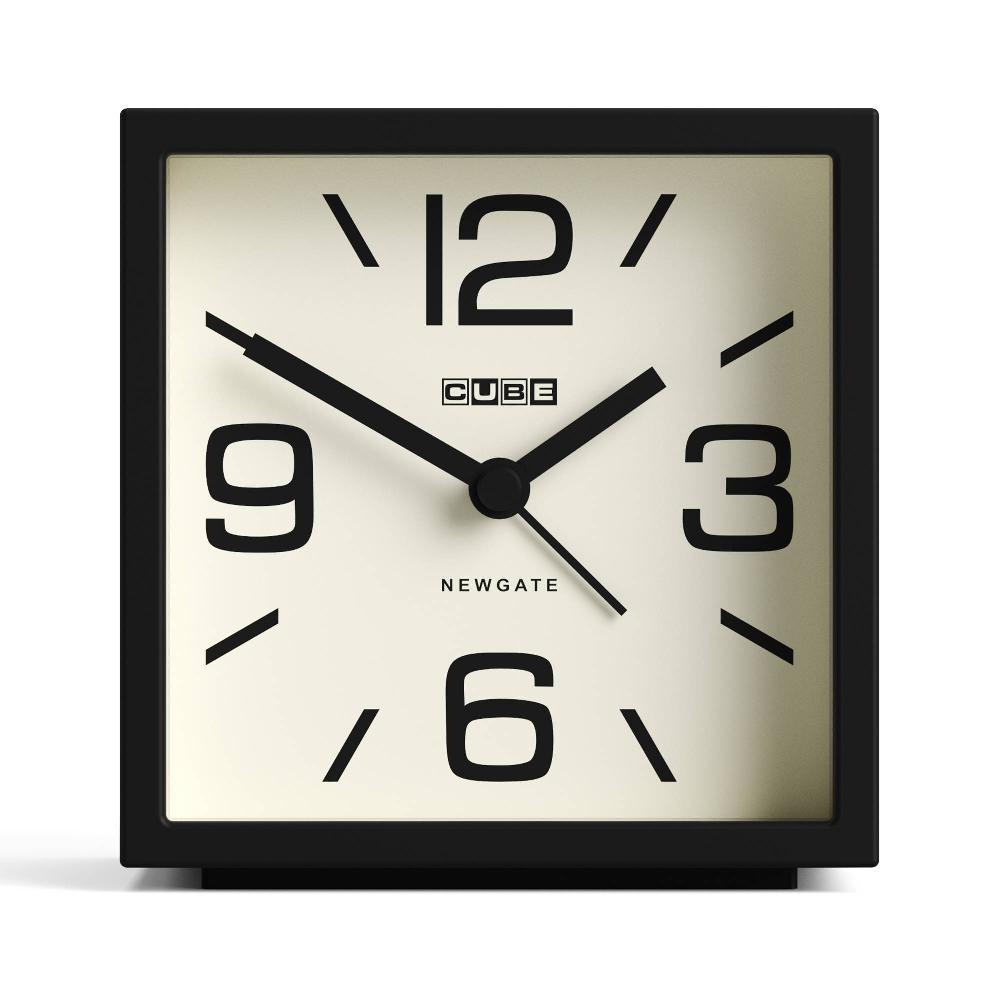 newgate watches Newgate Cube alarm clock in black