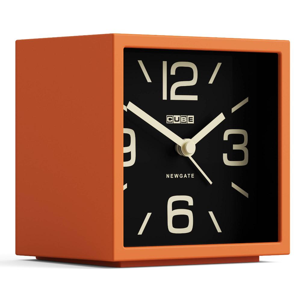 Newgate Watches Newgate Cube Alarm Clock In Orange