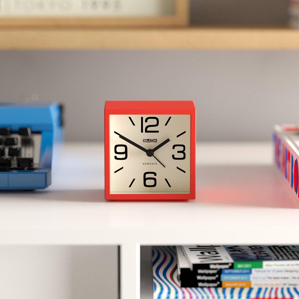 Newgate Watches Newgate Cube Alarm Clock In Red