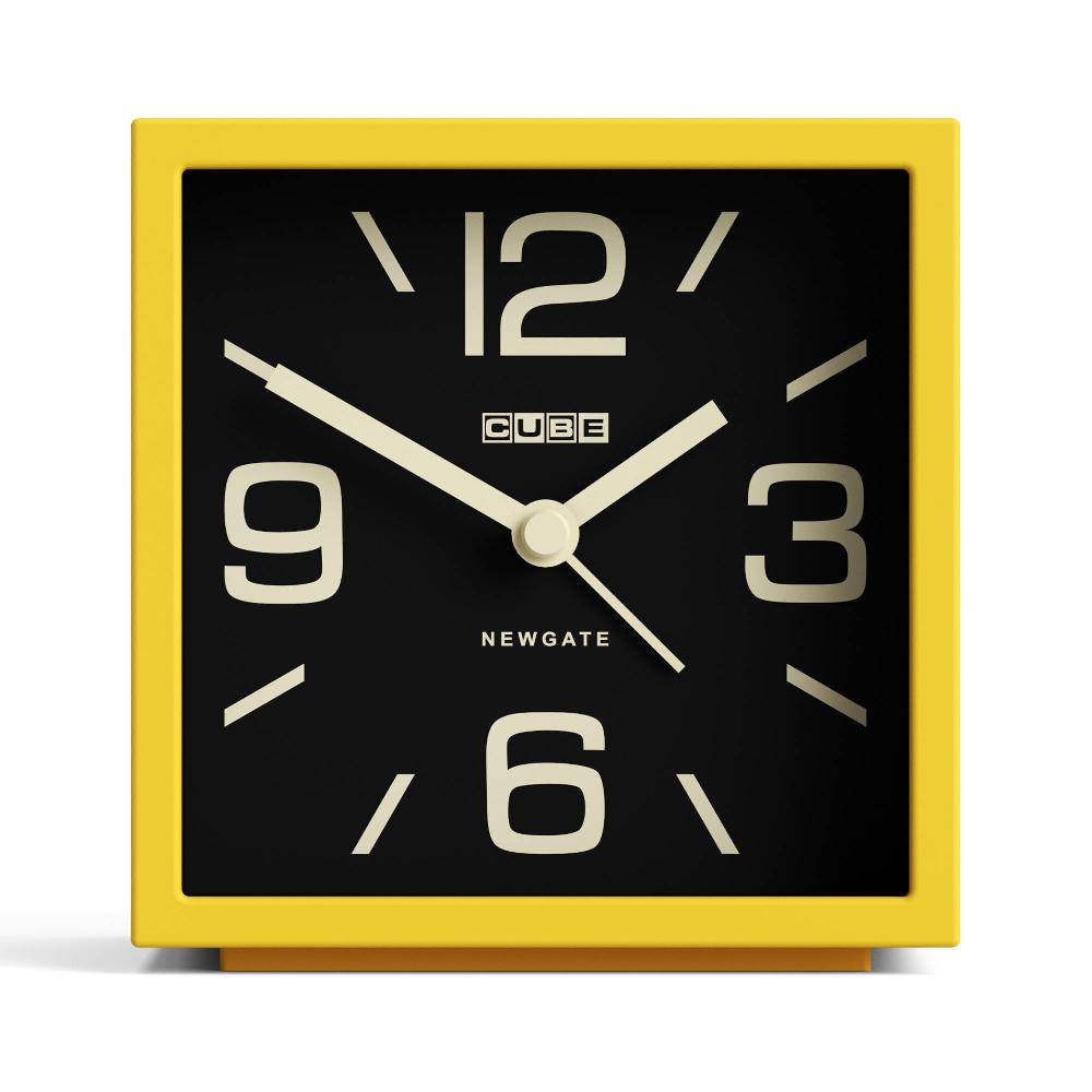 newgate watches Newgate Cube alarm clock in yellow