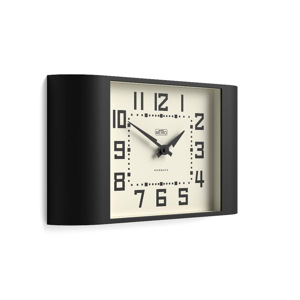 Newgate Watches Newgate Metro Wall Clock In Black