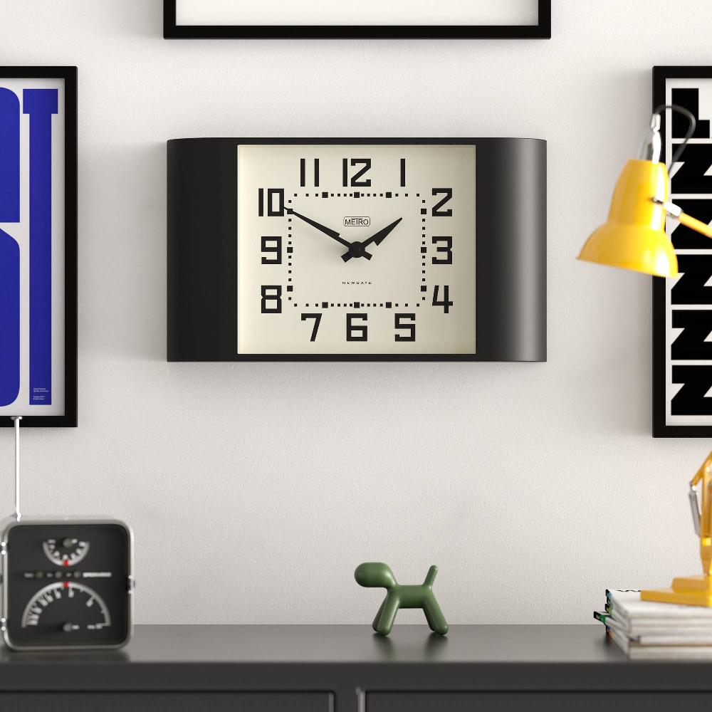 Newgate Watches Newgate Metro Wall Clock In Black