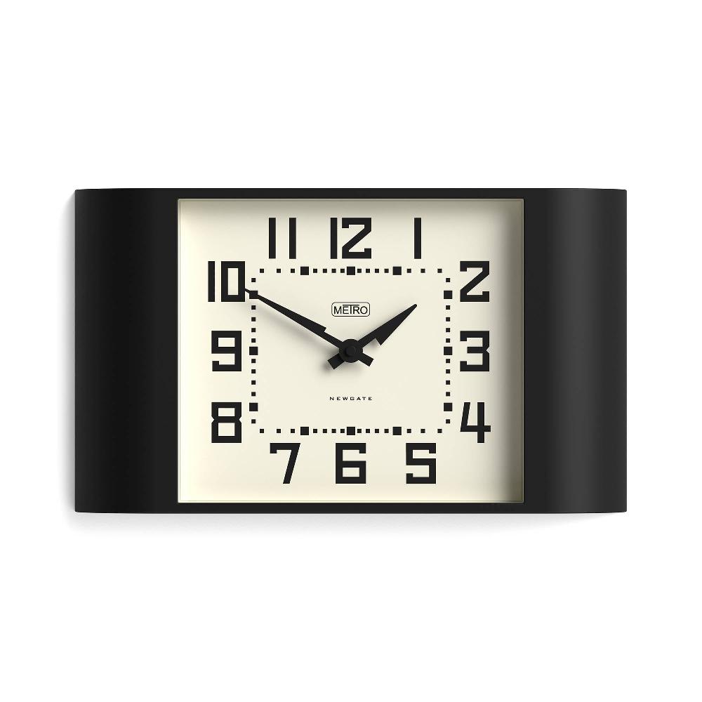 newgate watches Newgate Metro wall clock in black