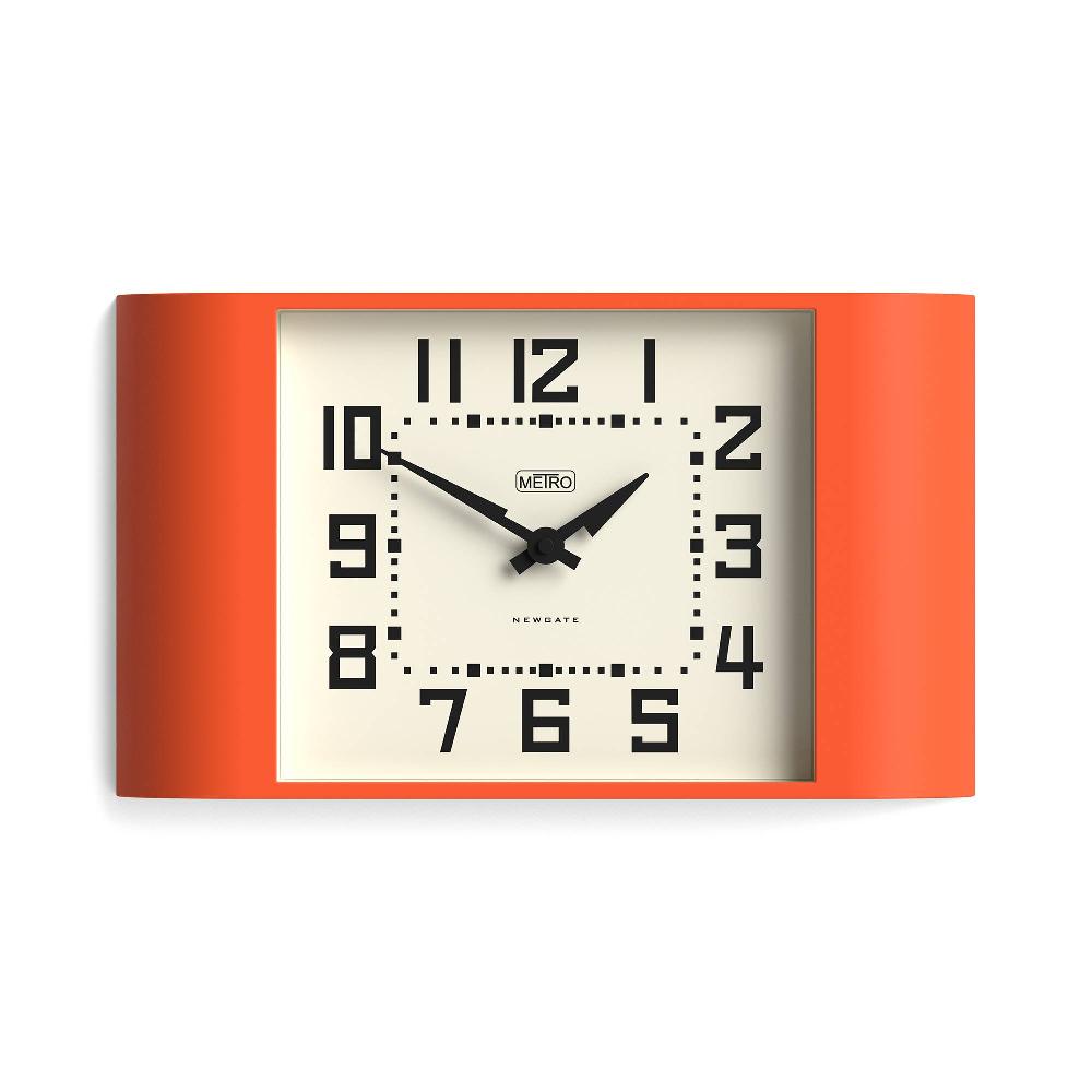 newgate watches Newgate Metro wall clock in orange
