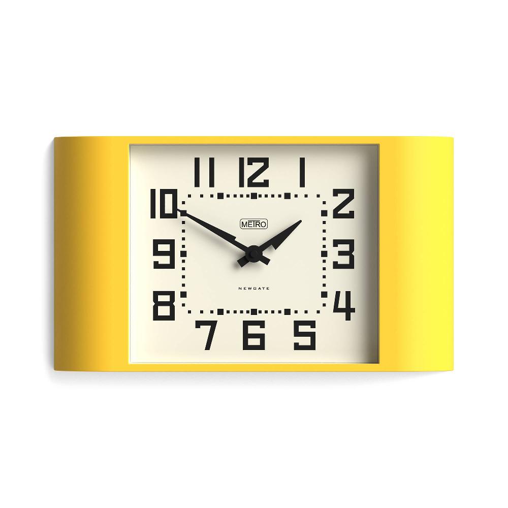 newgate watches Newgate Metro wall clock in yellow