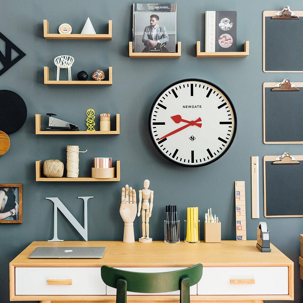 Newgate Watches Newgate Putney Wall Clock In Black