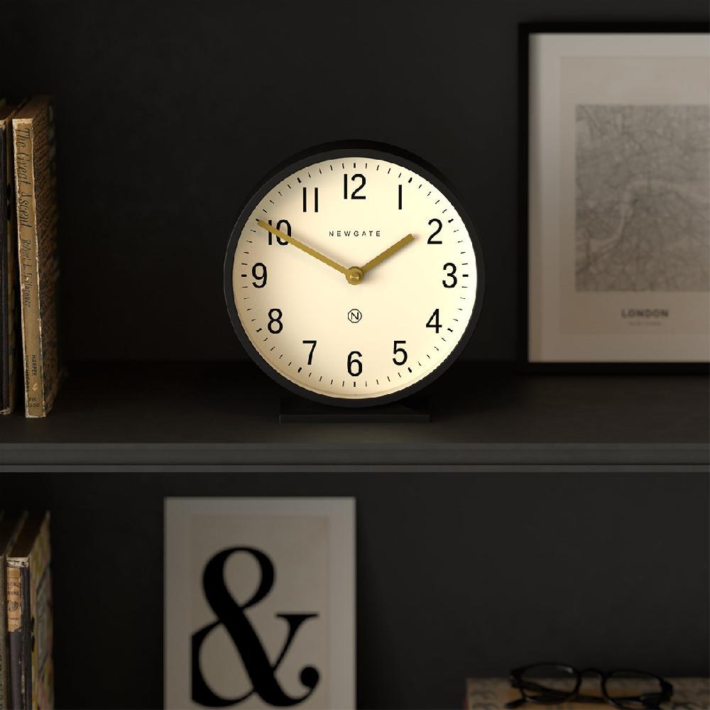 Newgate Watches Newgate Q Mantel Clock In Black