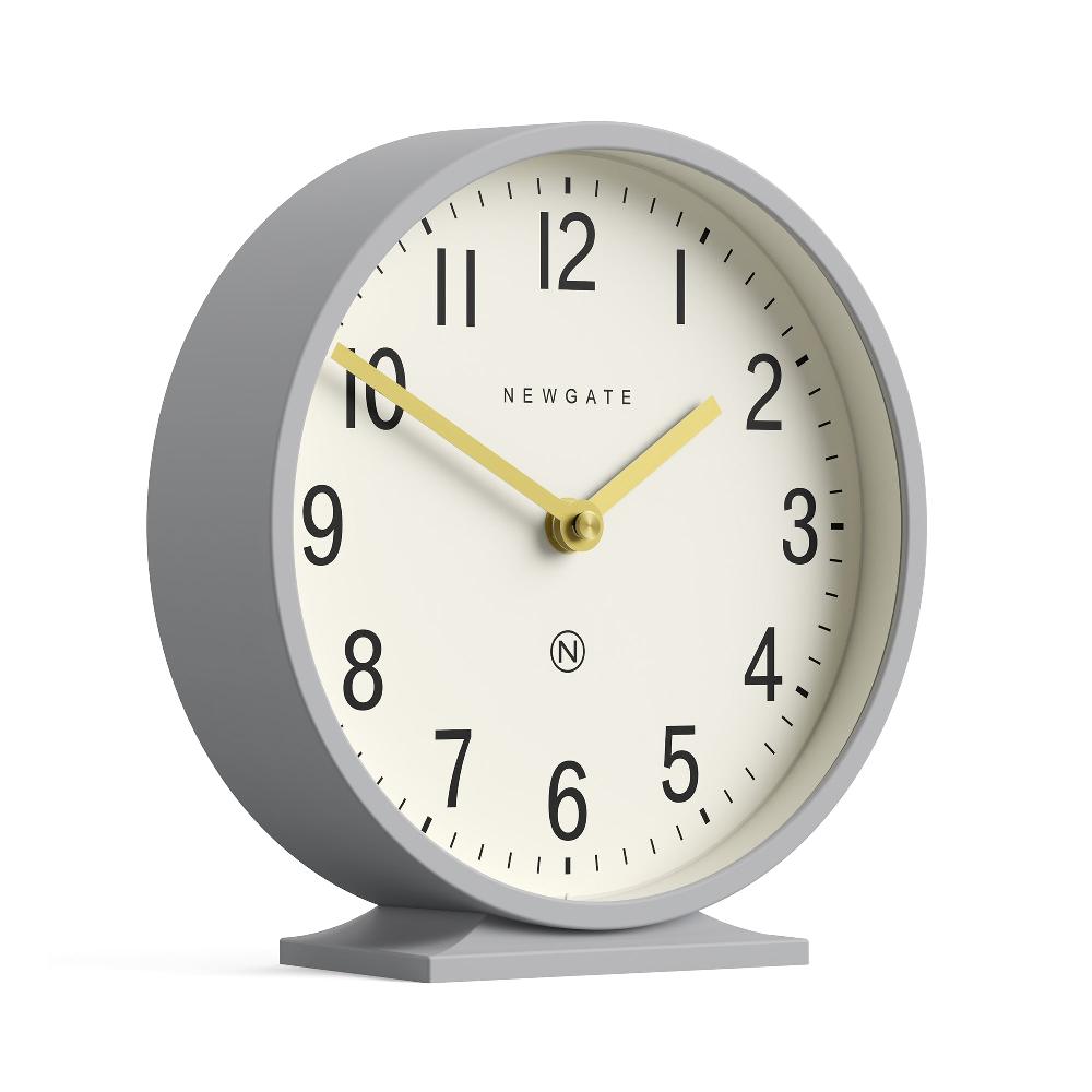Newgate Watches Newgate Q Mantel Clock In Grey
