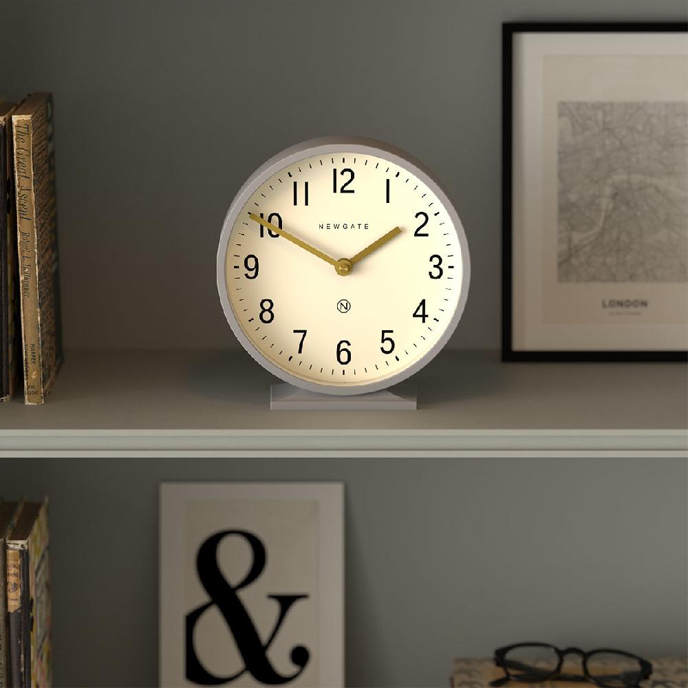 Newgate Watches Newgate Q Mantel Clock In Grey