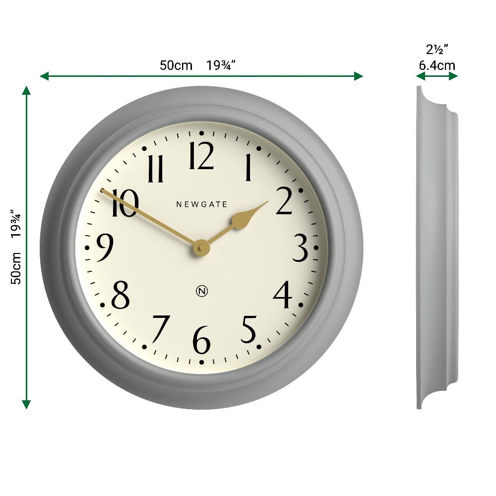 Newgate Watches Newgate Westhampton Wall Clock In Grey