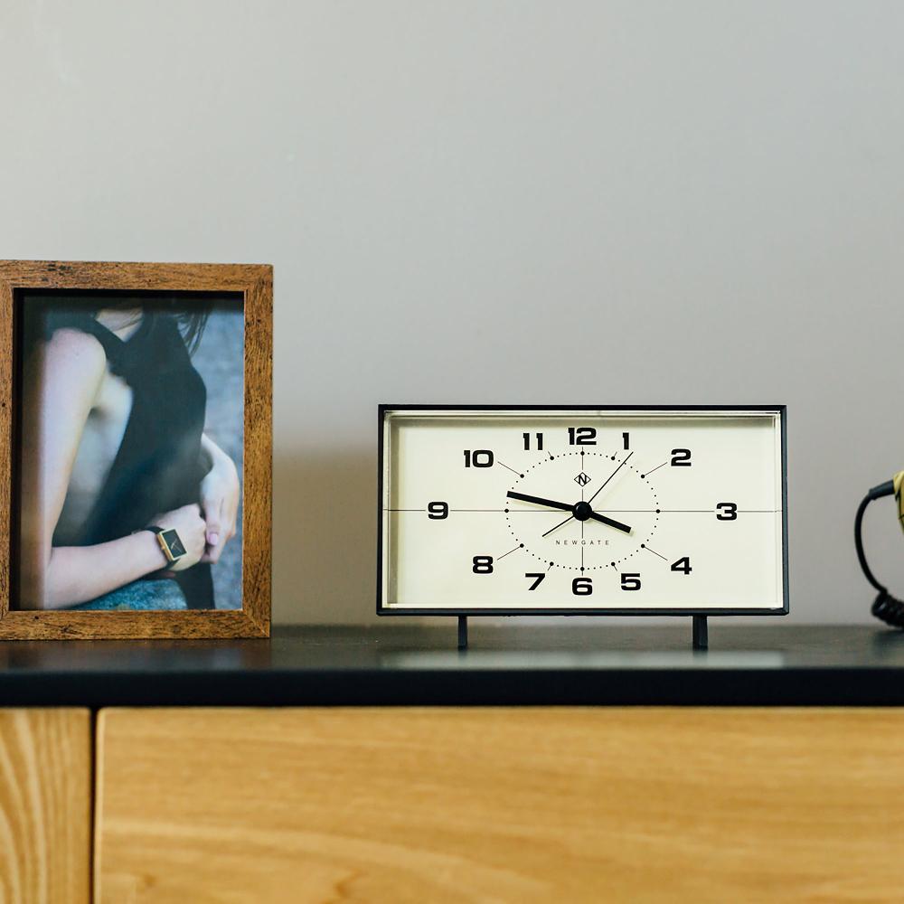 Newgate Watches Newgate Wideboy Alarm Clock In Black And Cream