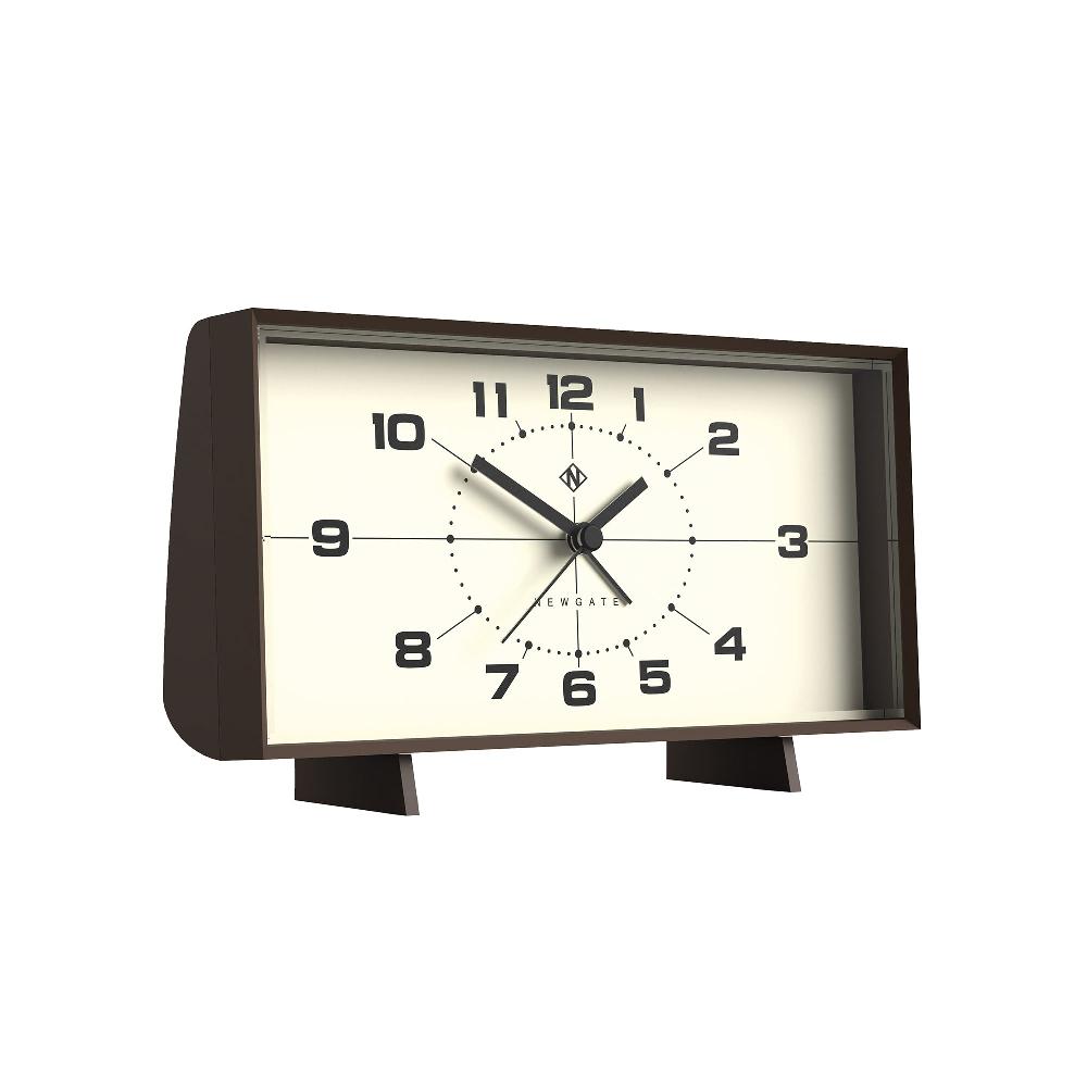 Newgate Watches Newgate Wideboy Alarm Clock In Mocha Brown