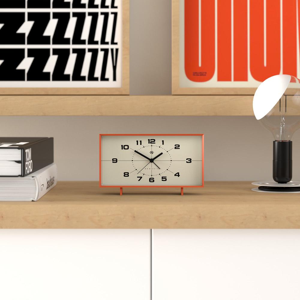 Newgate Watches Newgate Wideboy Alarm Clock In Pumpkin Orange