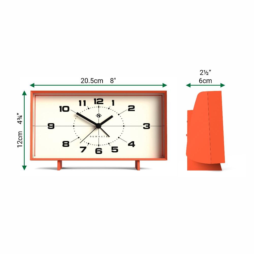 Newgate Watches Newgate Wideboy Alarm Clock In Pumpkin Orange