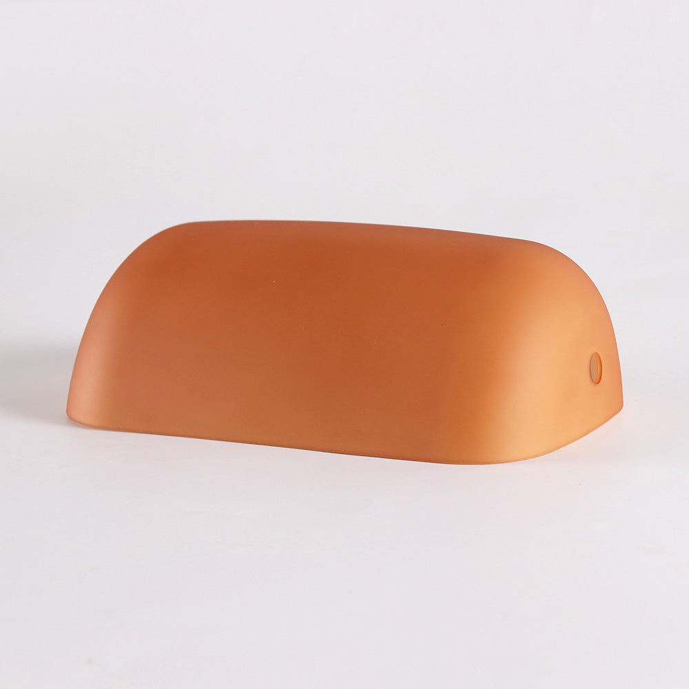 newrays Matt Amber Glass Bankers Lamp Shade Replacement Cover