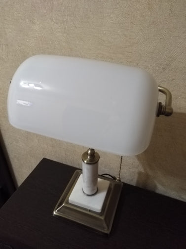 Newrays Milk White Glass Bankers Lamp Shade Replacement Cover