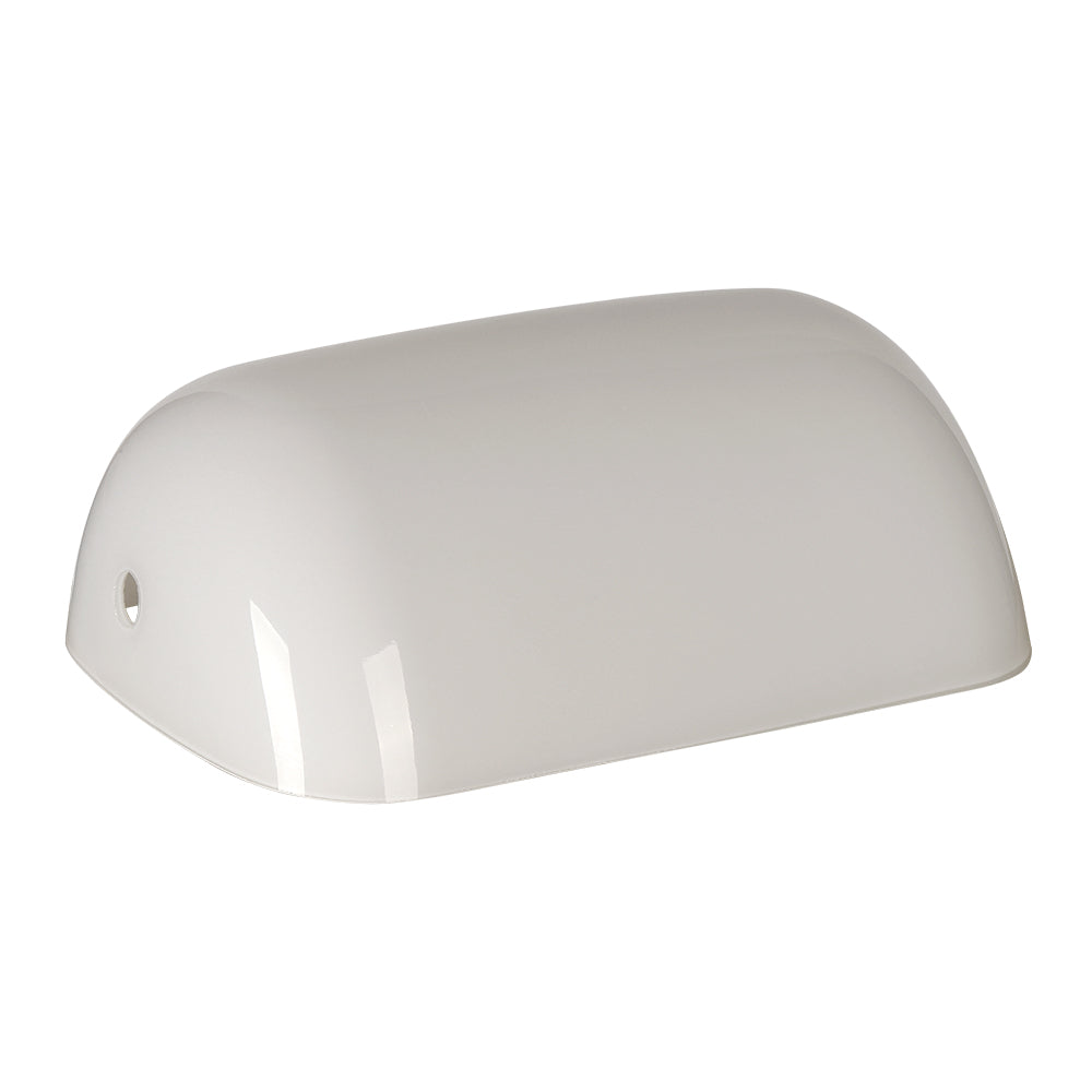 newrays Milk White Glass Bankers Lamp Shade Replacement Cover