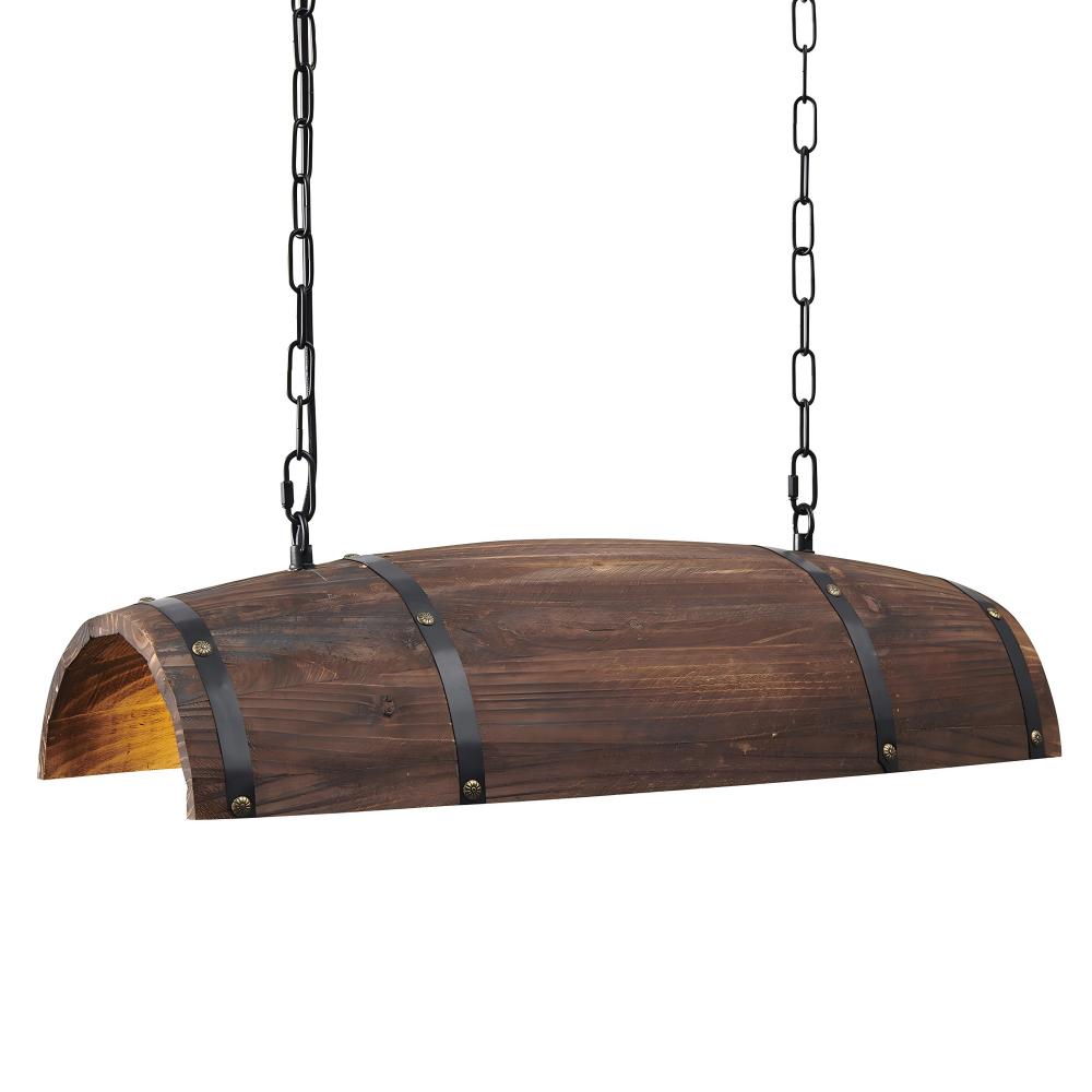 newrays Newrays Antique Wood Wine Barrel pendant Lights for Kitchen Bar