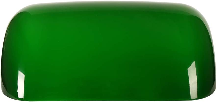 Newrays Newrays Green Glass Bankers Lamp Shade Replacement Cover L8.85 W5.11