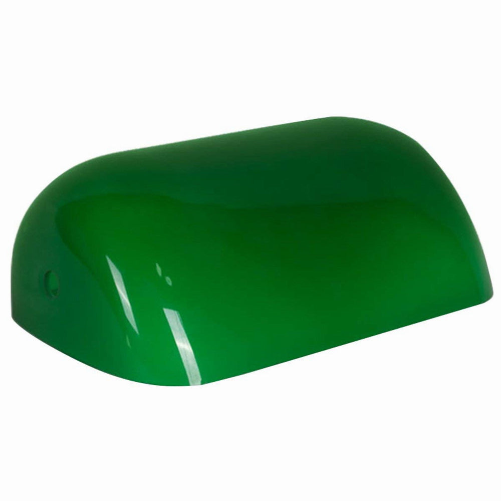 newrays Newrays Green Glass Bankers Lamp Shade Replacement Cover L8.85 W5.11