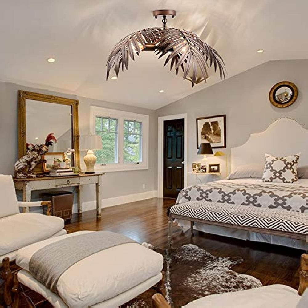 Newrays Tropical Coconut Leaves Ceiling Lighting Tree Lights