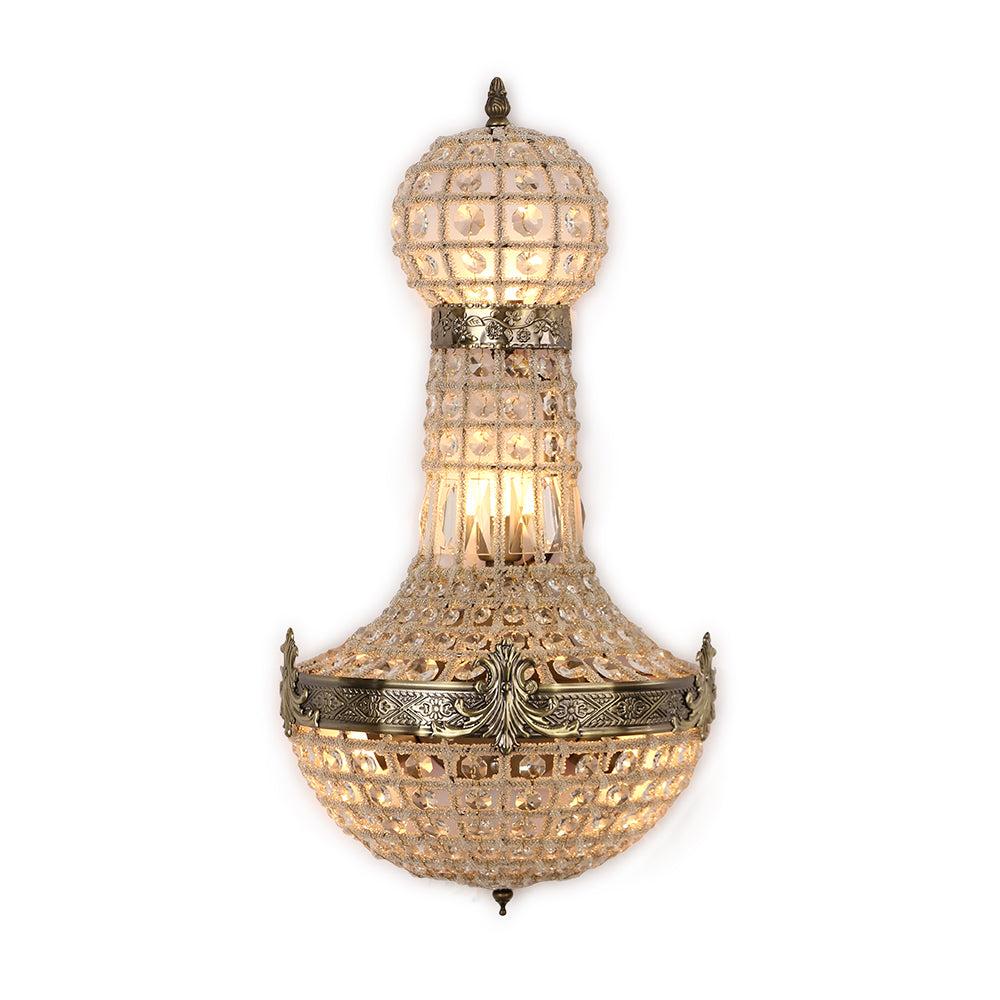 newrays Vintage Royal Empire Style Led Crystal Wall Lamp Sconces