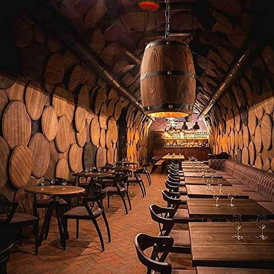 Newrays Wood Wine Barrel Pendant Lamp Unique Kitchen Bar Light H27