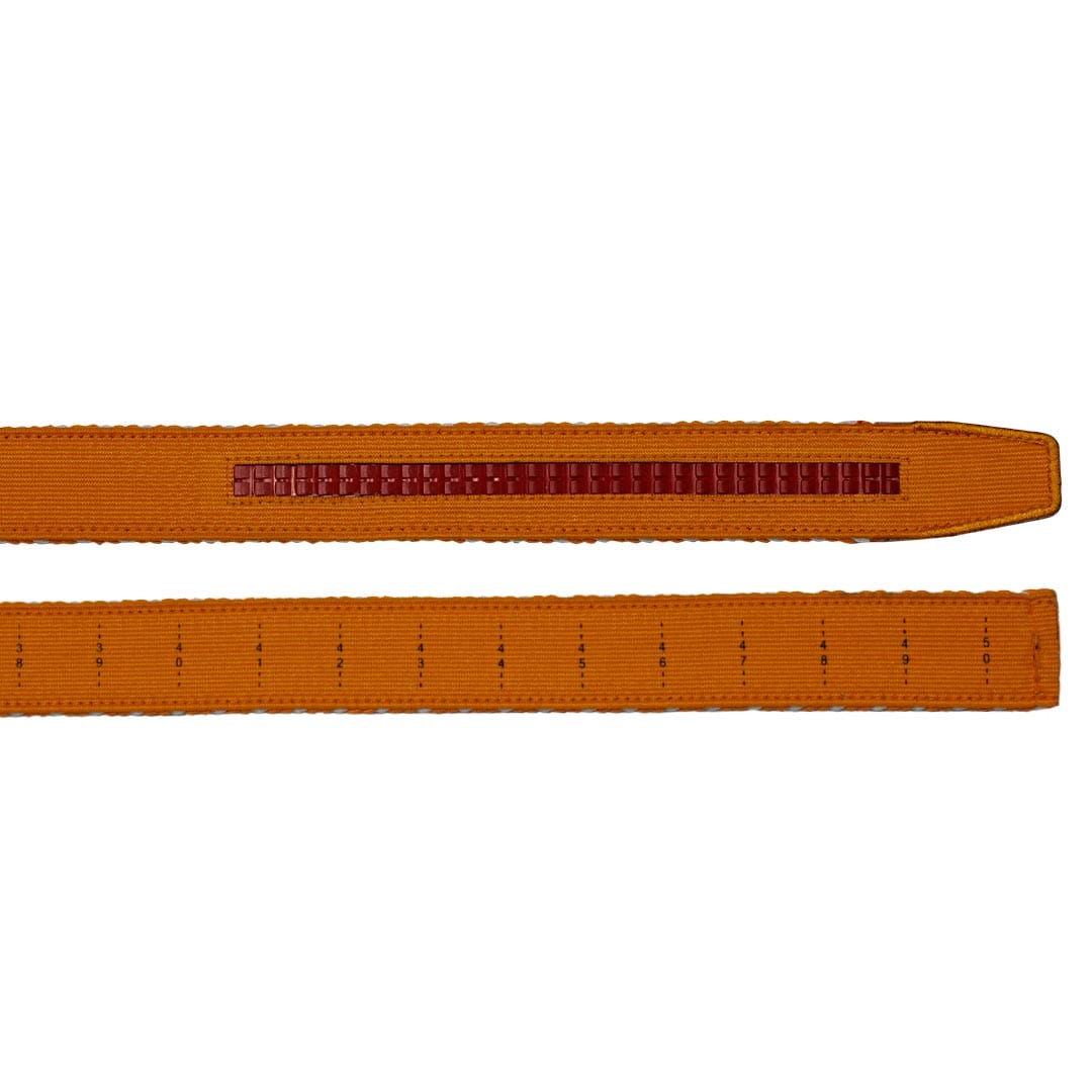 Nexbelt Braided Burnt Orange & White Ratchet Golf Belt 1.38" [35mm]