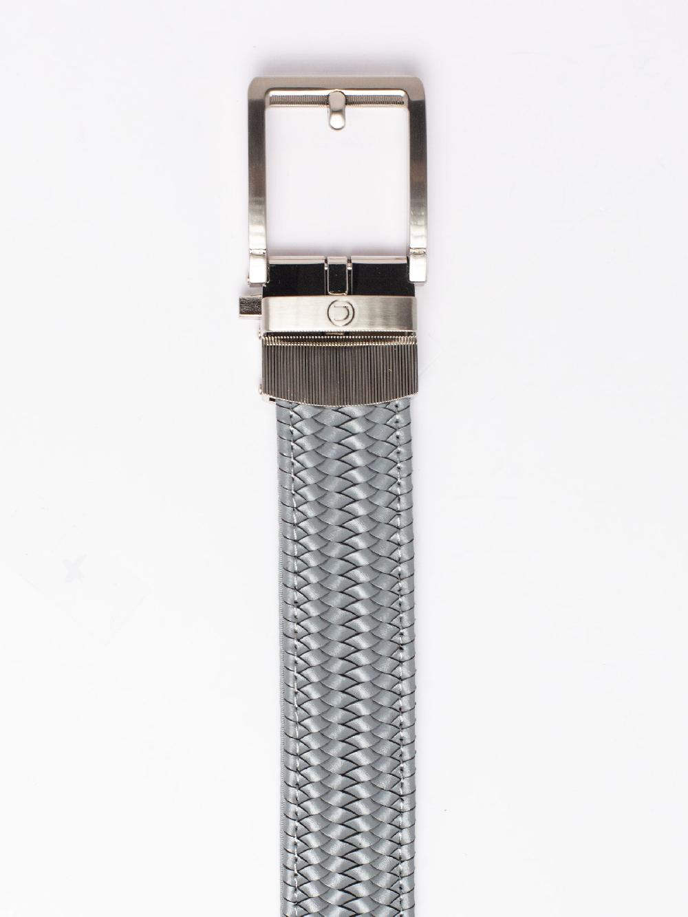 Nexbelt Braided Grey Leather Golf Ratchet Belt 1.38" [35mm]