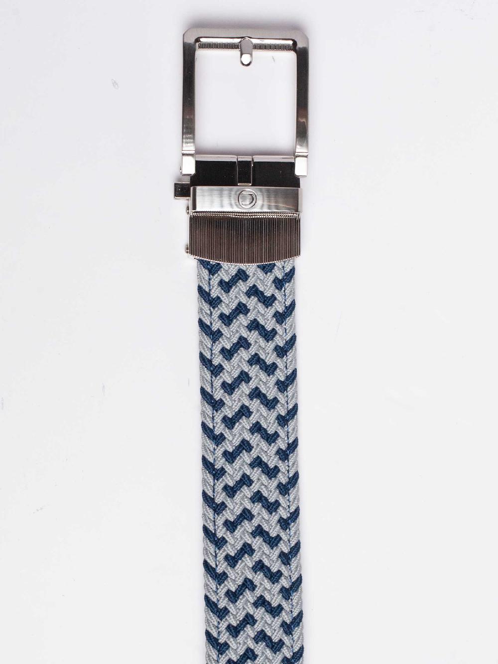 Nexbelt Braided Navy Cool Grey Golf Ratchet Belt 1.38" [35mm]