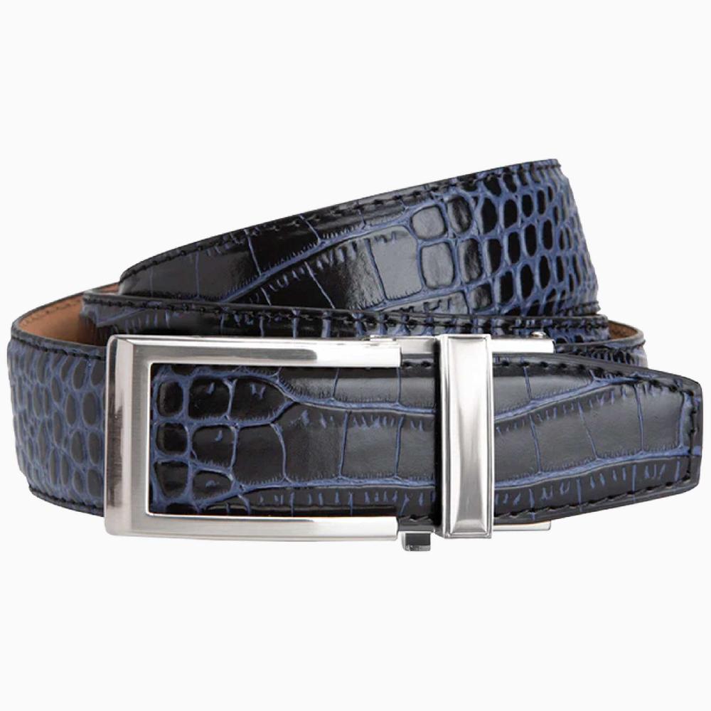 nexbelt Cayman Black & Blue V2 Ratchet Belt 1 3/8" Strap [35mm]