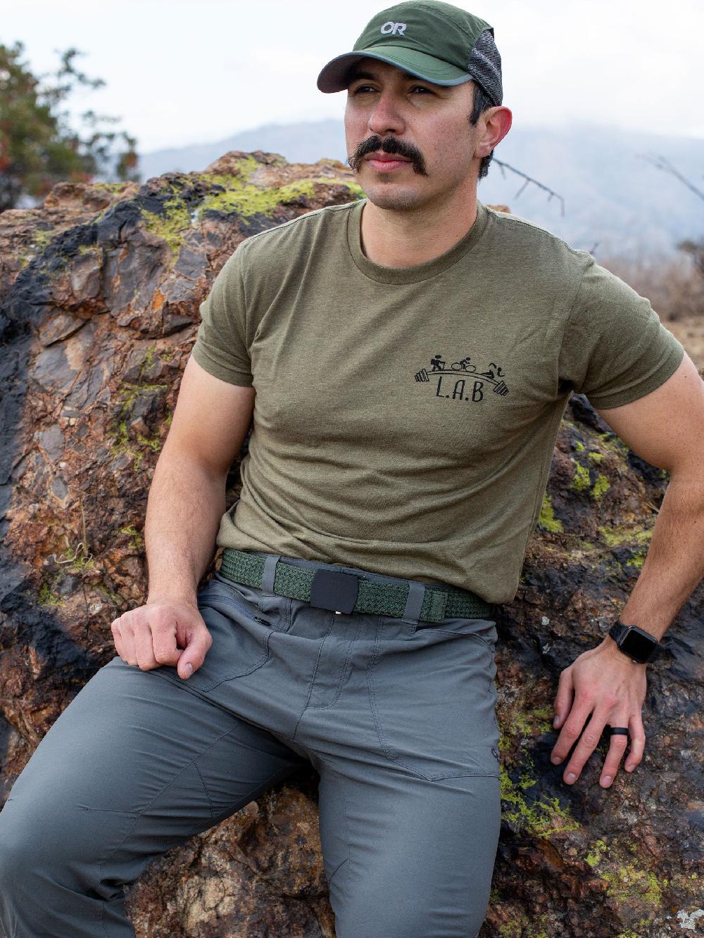 Nexbelt Explorer Braided Green Ratchet Belt 1.38" [35mm]