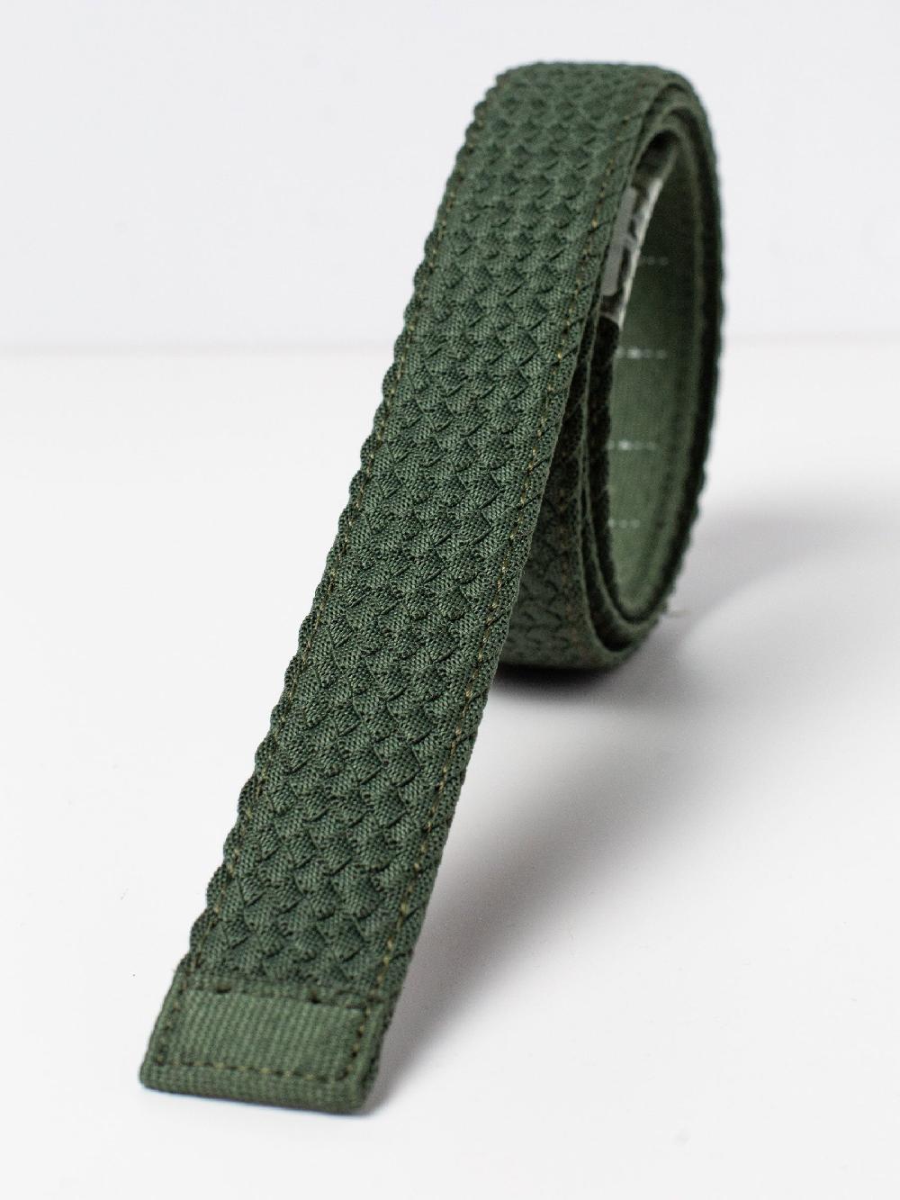 Nexbelt Explorer Braided Green Ratchet Belt 1.38" [35mm]