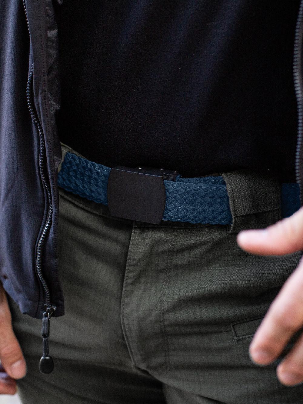 Nexbelt Explorer Braided Navy Ratchet Belt 1.38" [35mm]