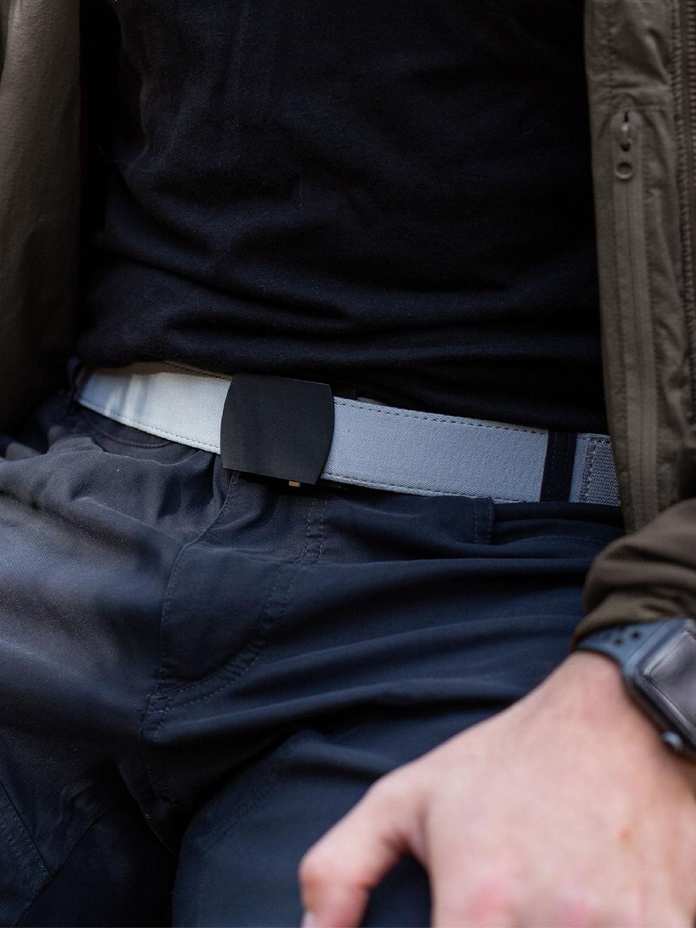 Nexbelt Explorer Smooth Grey Ratchet Belt 1.38" [35mm]
