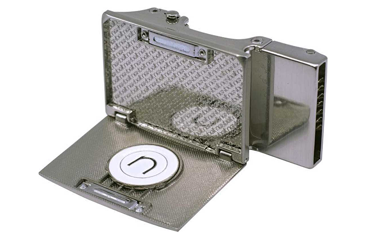 Nexbelt Go-In Nickel Shield Golf Buckle Fits 1 3/8" Straps [35mm]