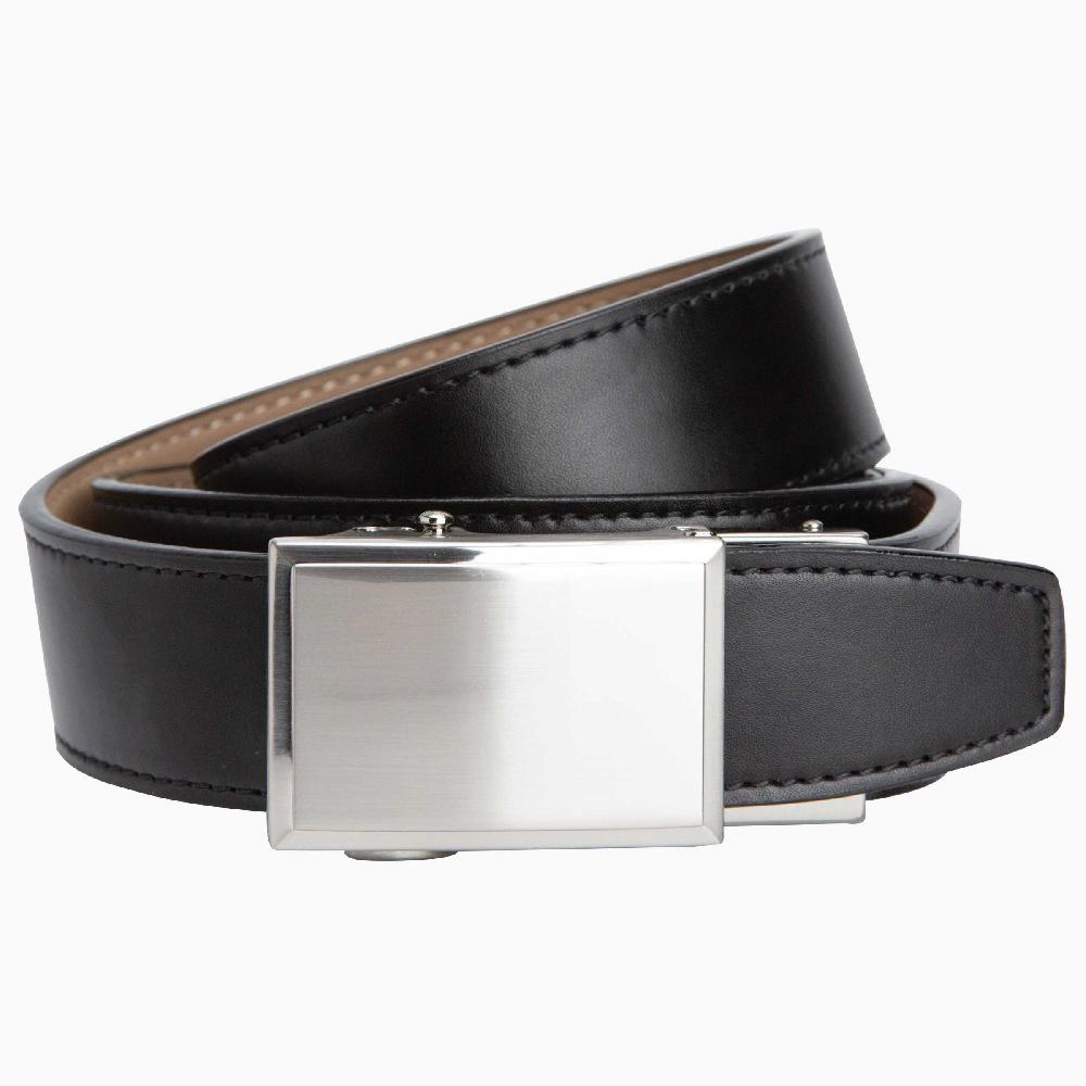 nexbelt Go-In Shield Black Golf Ratchet Belt 1.38" [35mm]