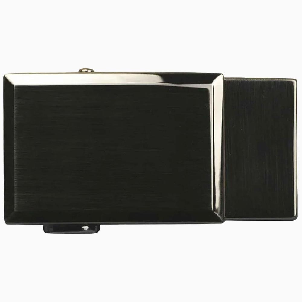 nexbelt Go-In Shield Gunmetal Beveled Golf Buckle Fits 1 3/8" Straps [35mm]