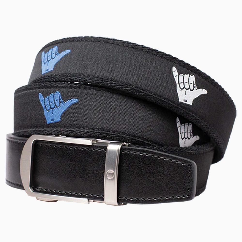 Nexbelt Hampton Shaka Red White & Blue Ribbon Ratchet Belt 1.38" [35mm]